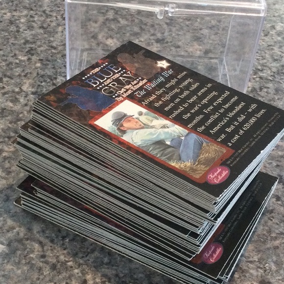 The Blue and the Gray Civil War cards by artist Mort Kunstler. 1997.  Set of 72 - Picture 9 of 9